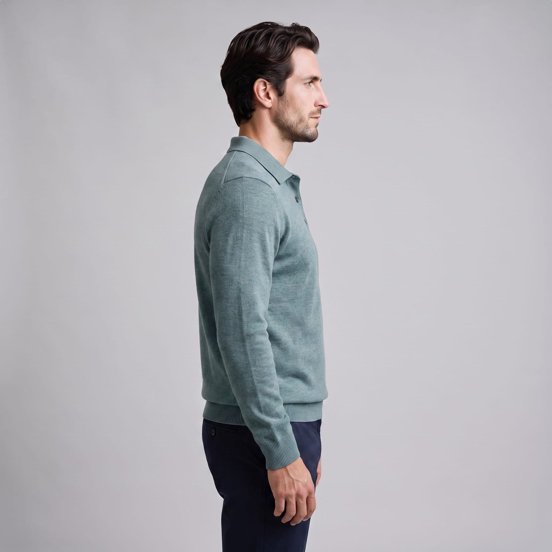 Kingsley Wool Polo Collar Sweater
