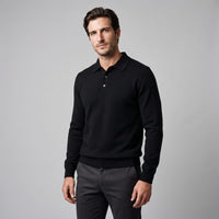 Kingsley Wool Polo Collar Sweater