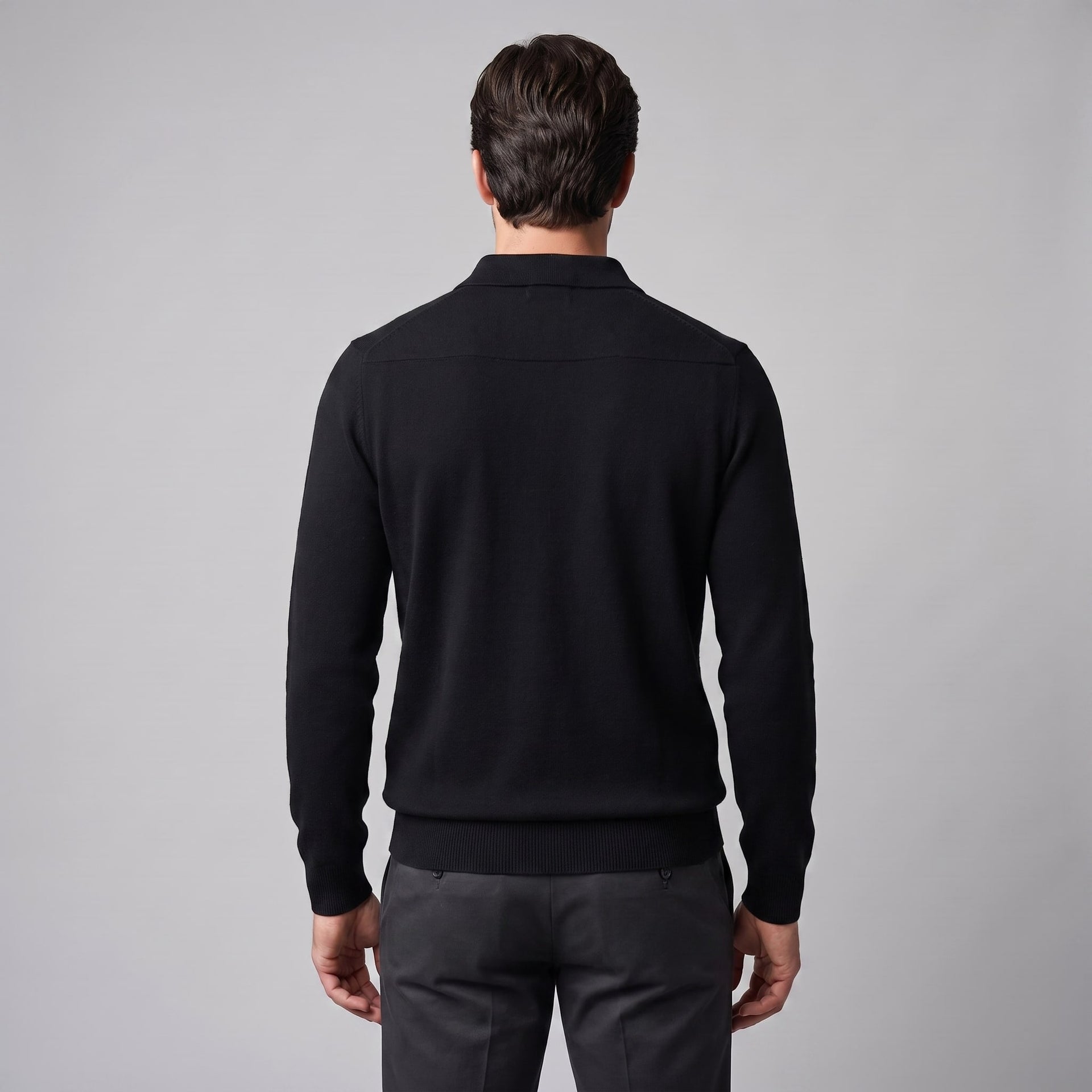 Kingsley Wool Polo Collar Sweater