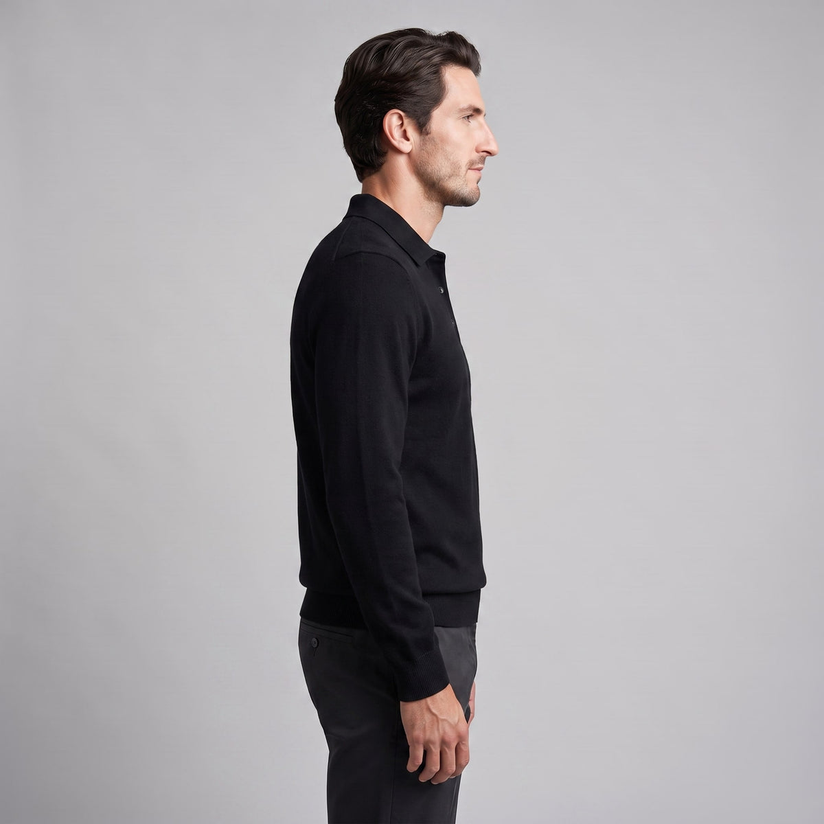 Kingsley Wool Polo Collar Sweater