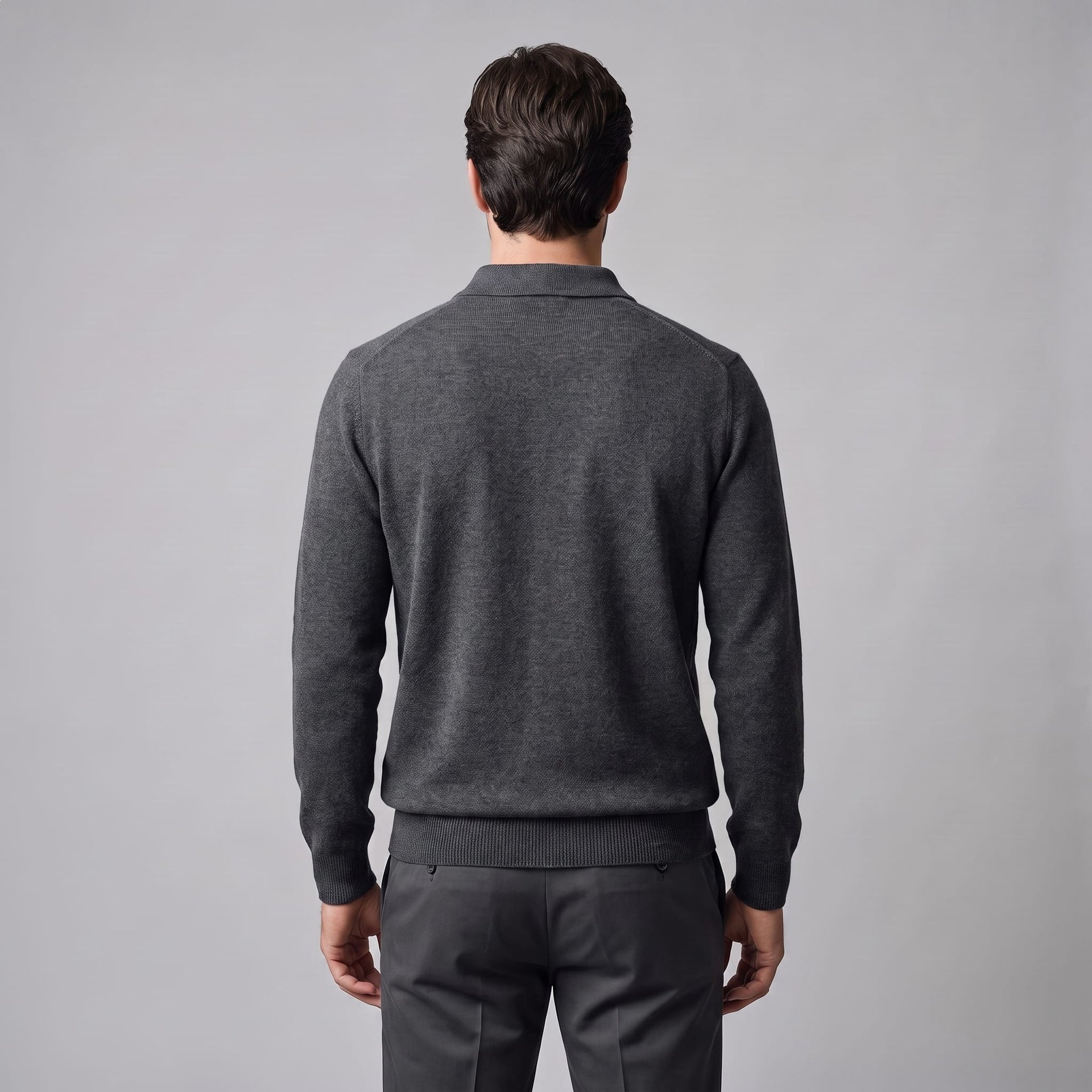 Kingsley Wool Polo Collar Sweater