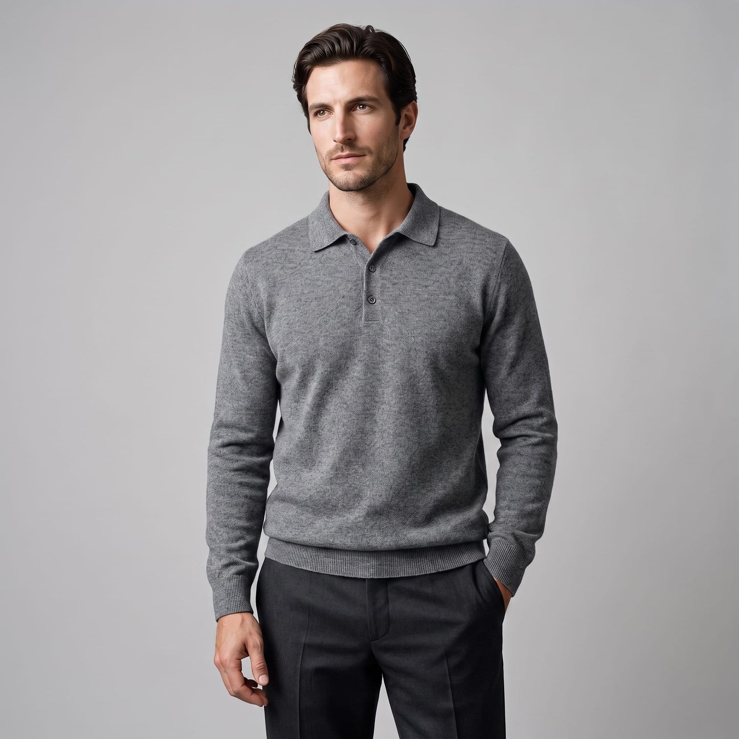 Kingsley Wool Polo Collar Sweater_31