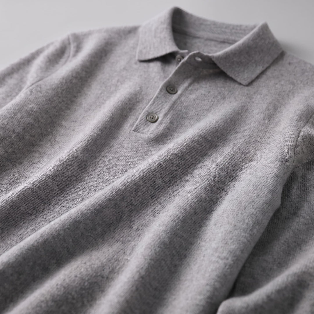 Kingsley Wool Polo Collar Sweater