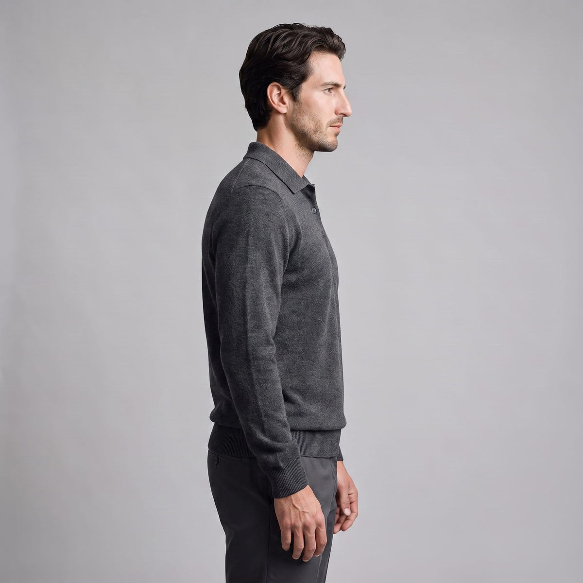 Kingsley Wool Polo Collar Sweater