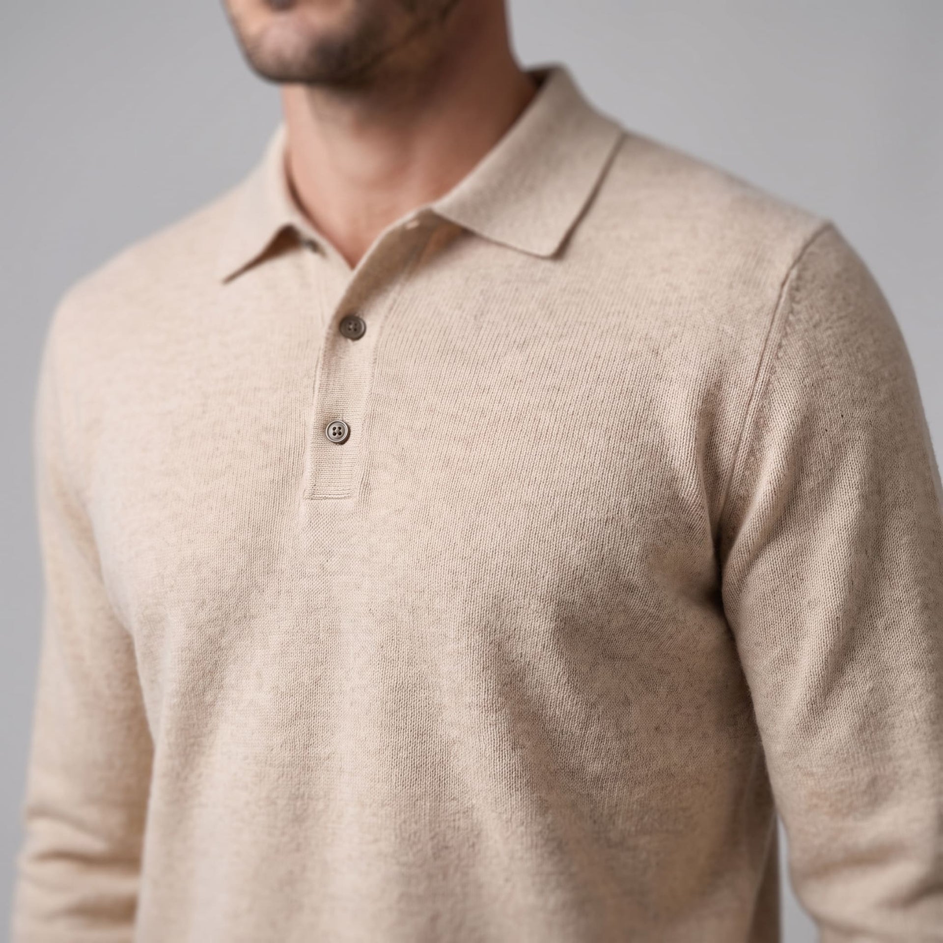 Kingsley Wool Polo Collar Sweater