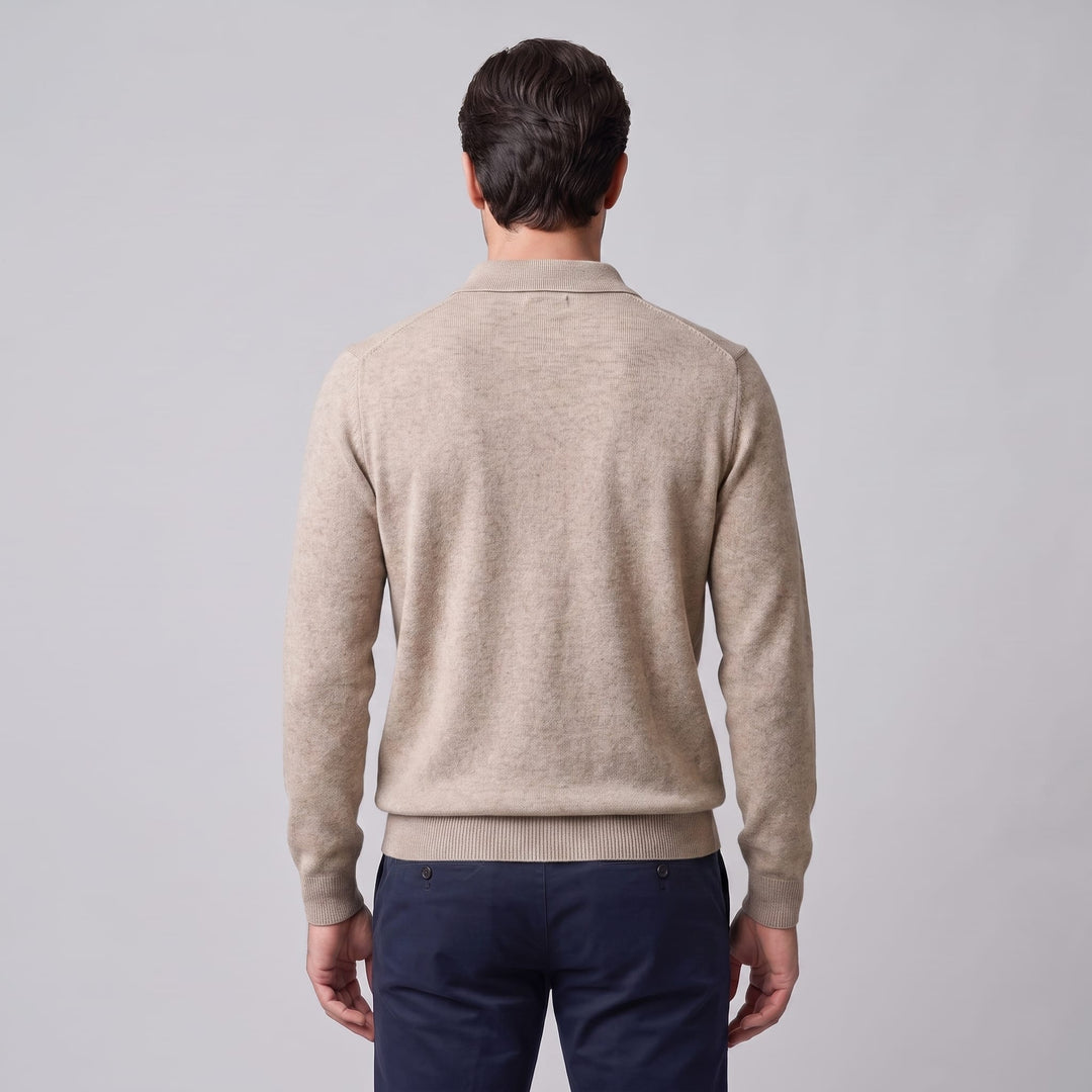 Kingsley Wool Polo Collar Sweater