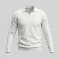 Boone Wool Long Sleeve Polo