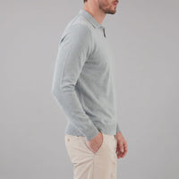 Boone Wool Long Sleeve Polo