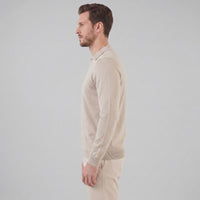 Boone Wool Long Sleeve Polo