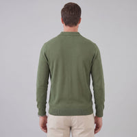 Boone Wool Long Sleeve Polo