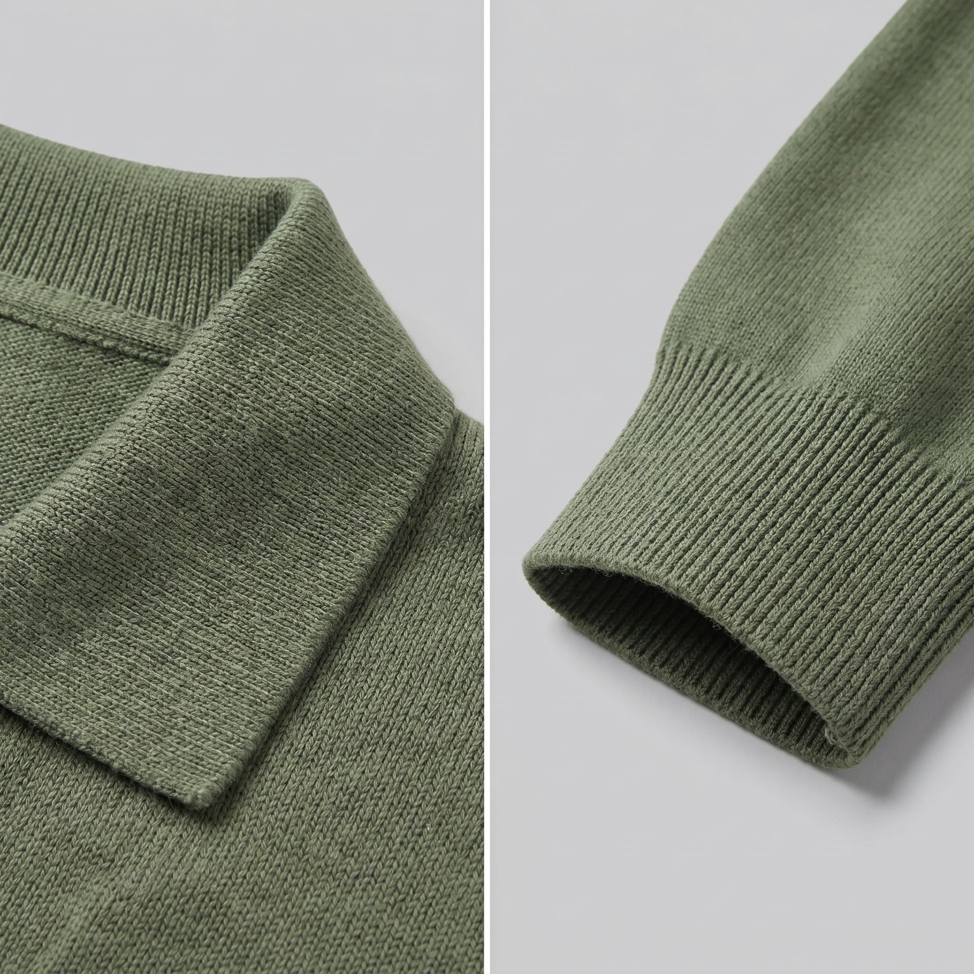 Boone Wool Long Sleeve Polo
