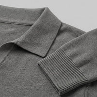 Boone Wool Long Sleeve Polo