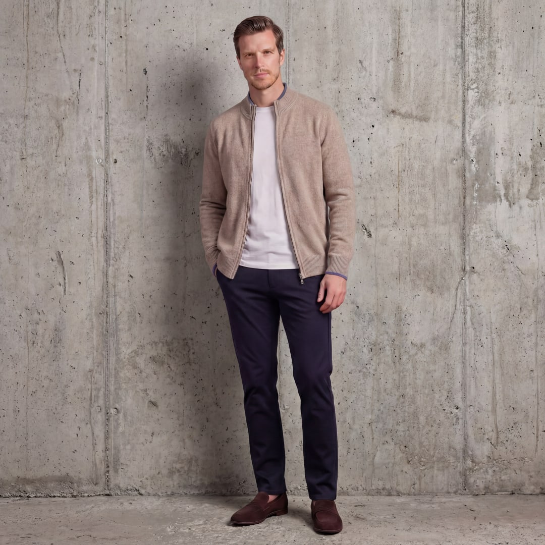 Kinsley Full Zip Knit Sweater