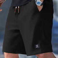 Ezra Waffle Texture Drawstring Shorts