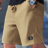 Ezra Waffle Texture Drawstring Shorts