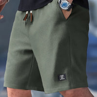 Ezra Waffle Texture Drawstring Shorts