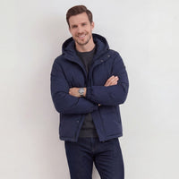Mackenzie Navy Hooded Puffer Jacket