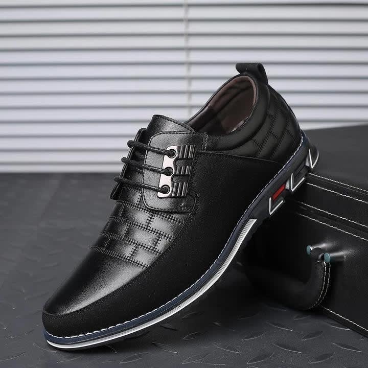 Bernard Leather Lace-Up Orthopedic Shoes