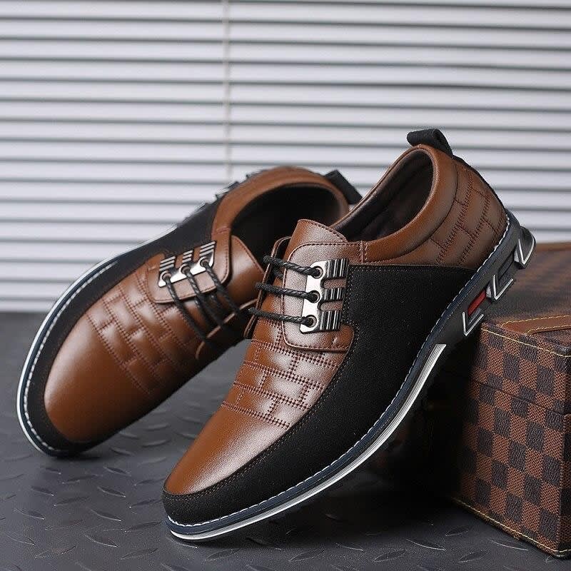 Bernard Leather Lace-Up Orthopedic Shoes_4