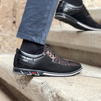 Bernard Leather Lace-Up Orthopedic Shoes