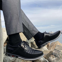 Bernard Leather Lace-Up Orthopedic Shoes