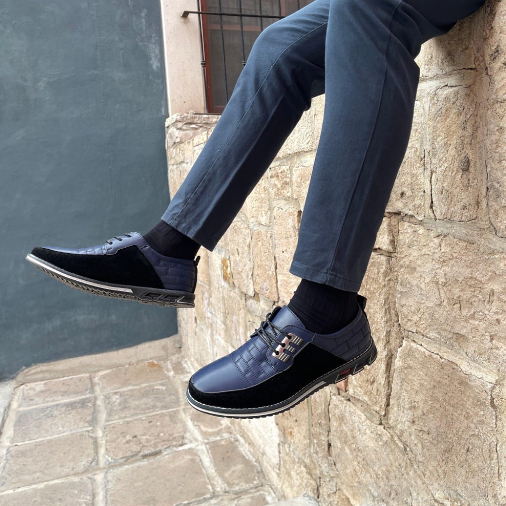 Bernard Leather Lace-Up Orthopedic Shoes