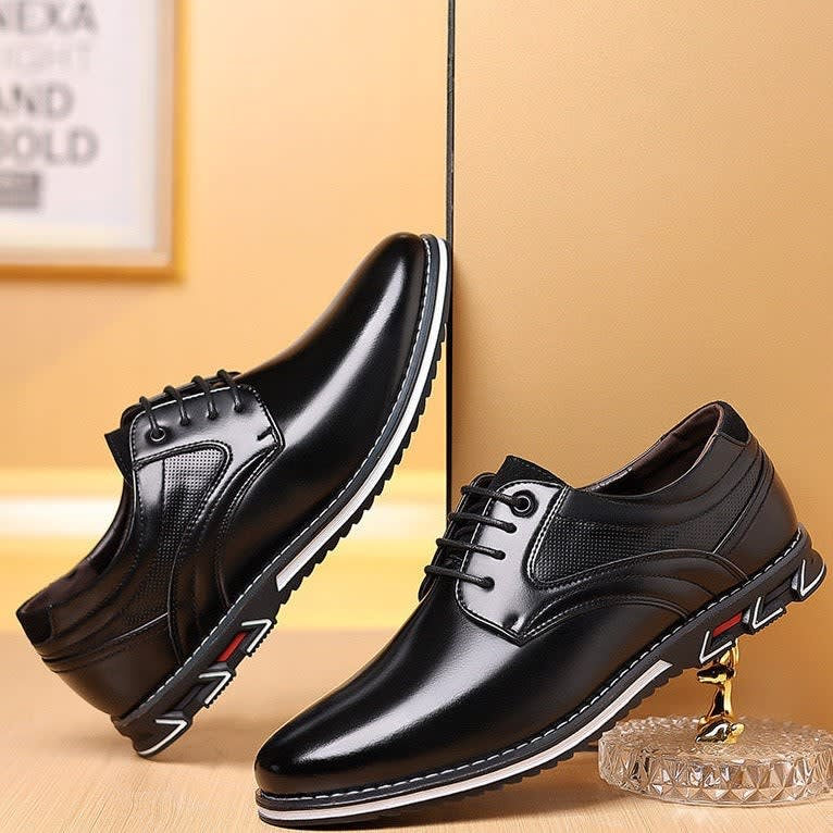 Bernard Leather Lace-Up Orthopedic Shoes