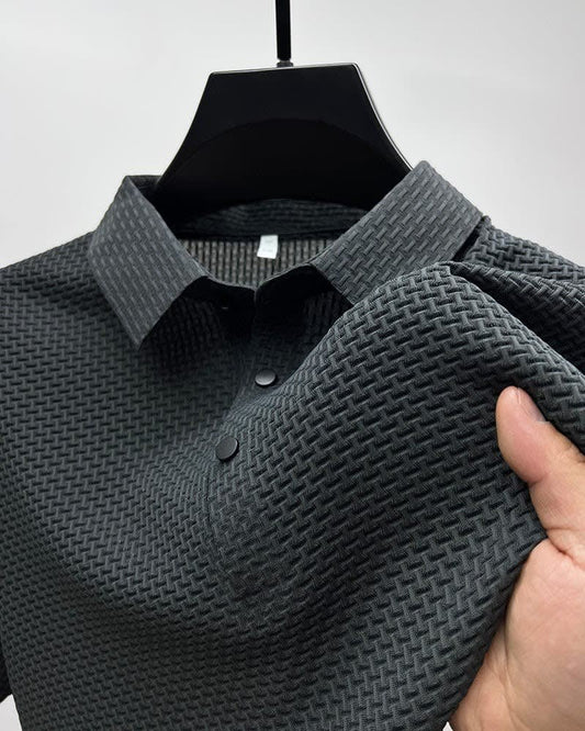 Dane Breathable Mesh Textured Polo Shirt_1