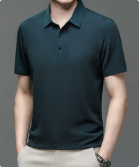 Dane Breathable Mesh Textured Polo Shirt