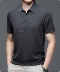 Dane Breathable Mesh Textured Polo Shirt