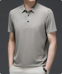 Dane Breathable Mesh Textured Polo Shirt