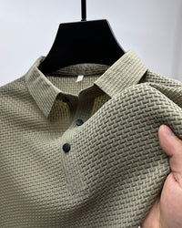 Dane Breathable Mesh Textured Polo Shirt