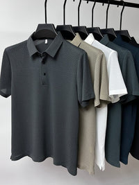Dane Breathable Mesh Textured Polo Shirt