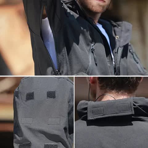 Dallas Fleece Lined Winter Ski Jacket With Stand Collar_2