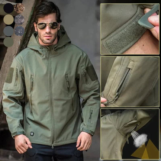 Dallas Fleece Lined Winter Ski Jacket With Stand Collar_4