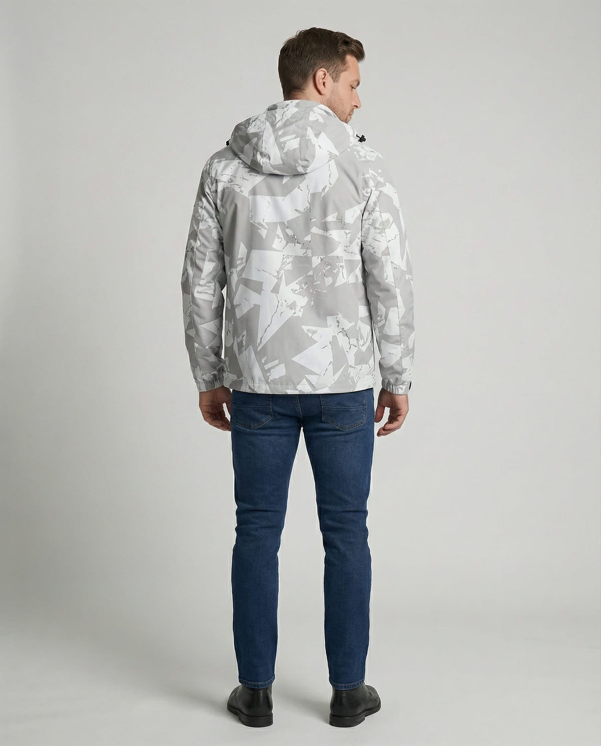 Asher Hooded Ski Jacket For Winter With Letter Print_4