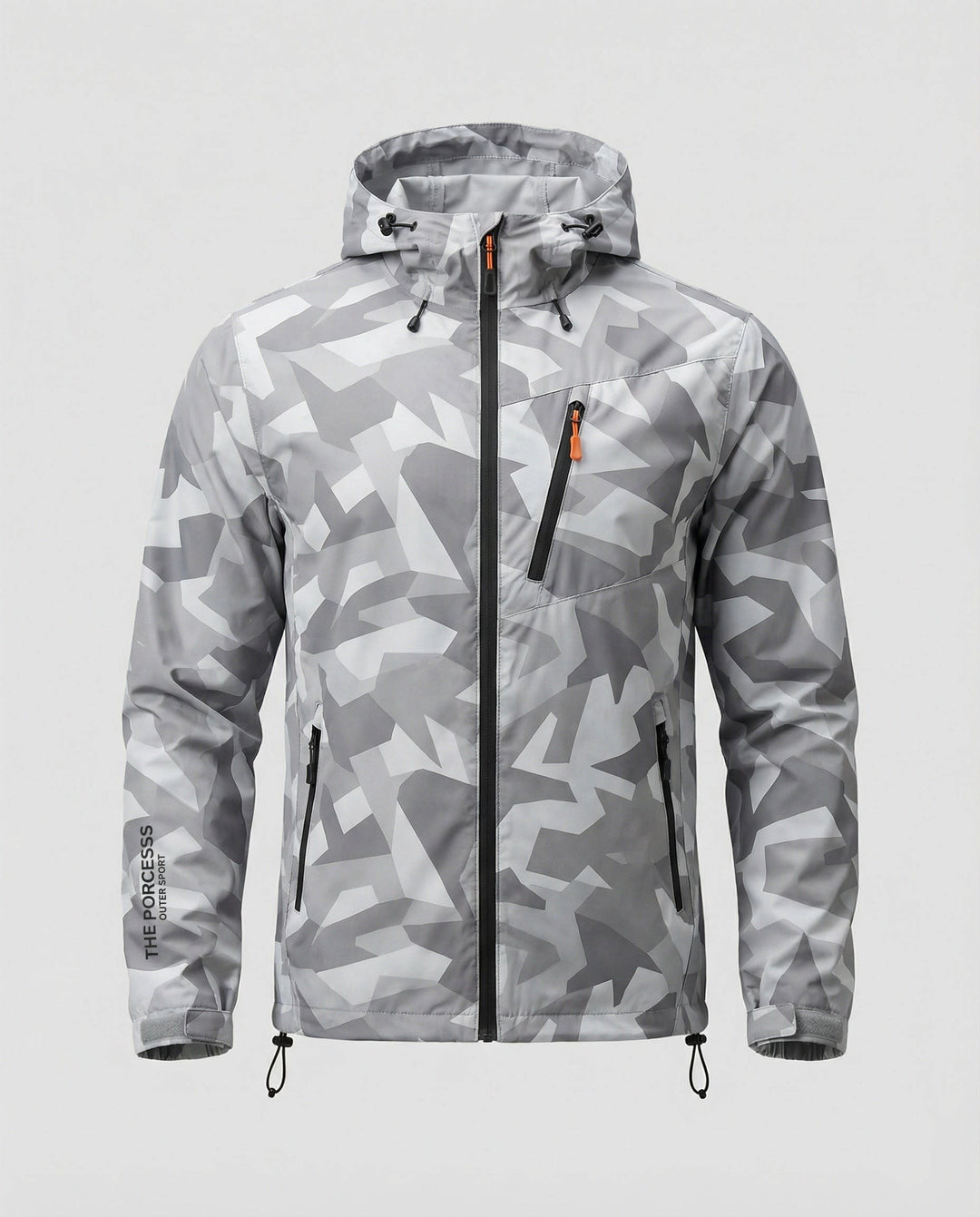 Asher Hooded Ski Jacket For Winter With Letter Print