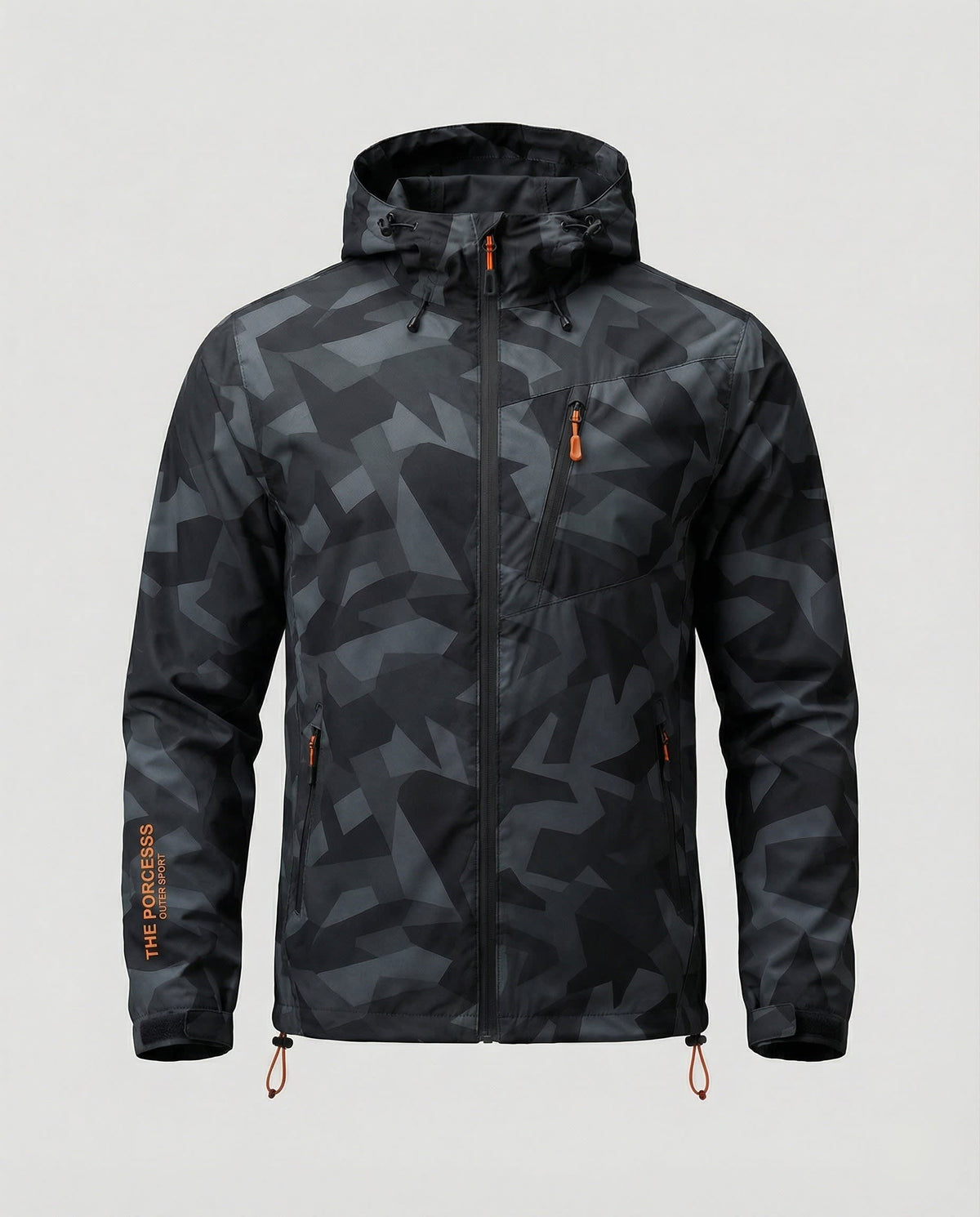 Asher Hooded Ski Jacket For Winter With Letter Print_7