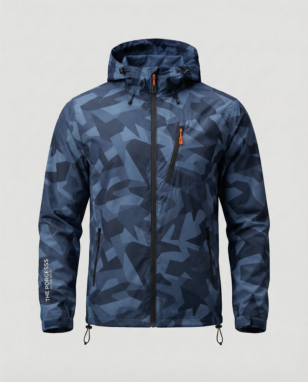 Asher Hooded Ski Jacket For Winter With Letter Print