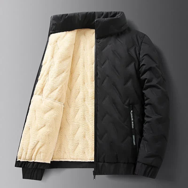 Devin Sherpa Lined Ski Puffer Jacket For Winter_1
