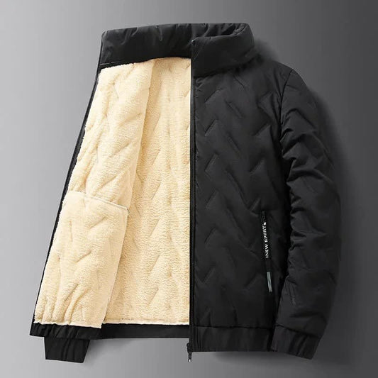Devin Sherpa Lined Ski Puffer Jacket For Winter_1