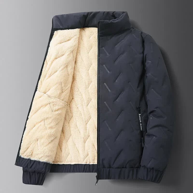Devin Sherpa Lined Ski Puffer Jacket For Winter_2