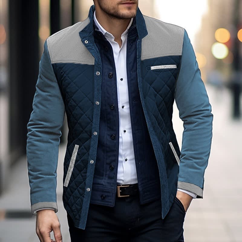 Cameron Quilted Color Block Jacket_5