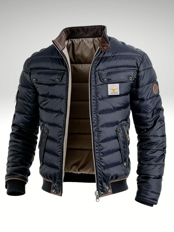 Bruce Quilted Stand Collar Jacket