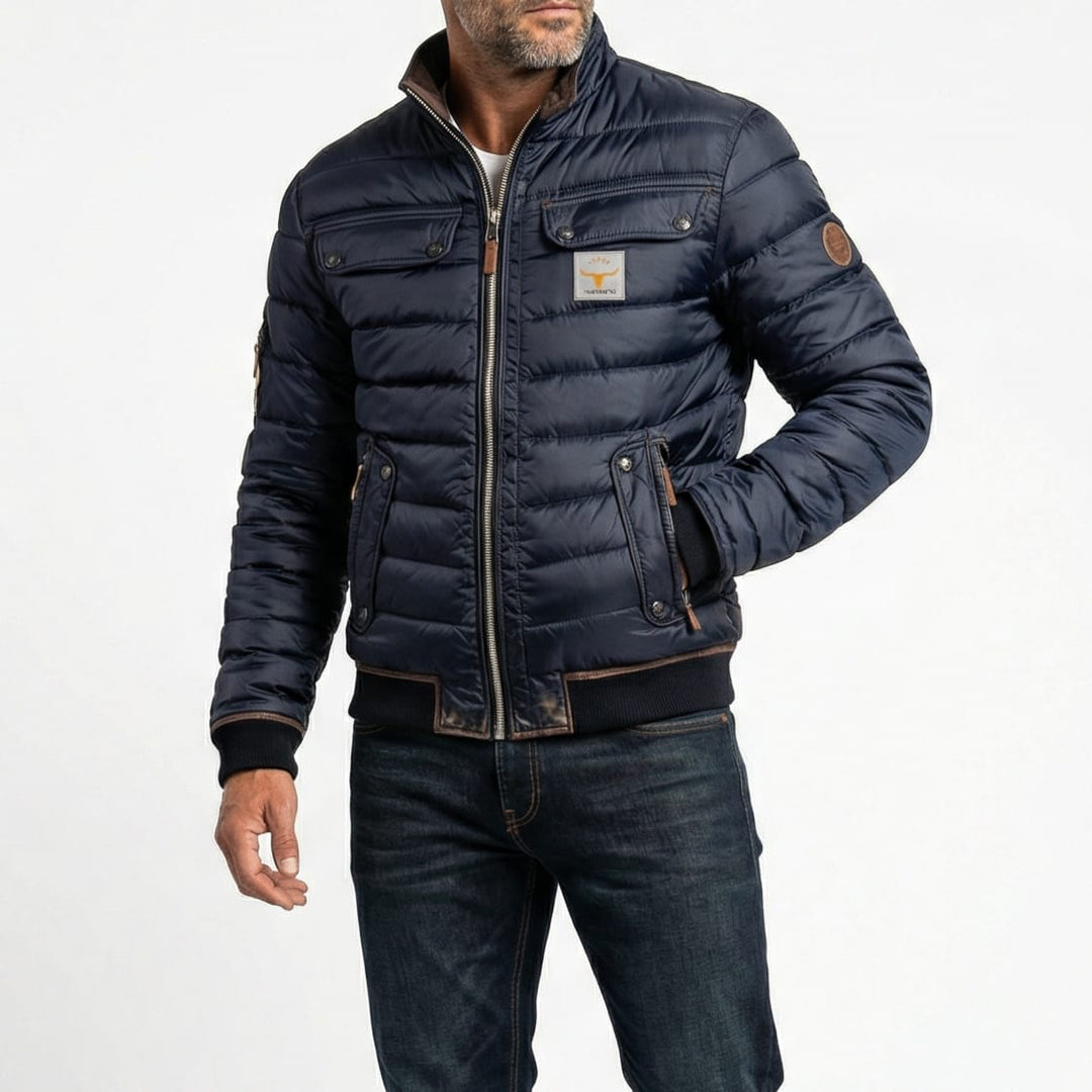 Bruce Quilted Stand Collar Jacket