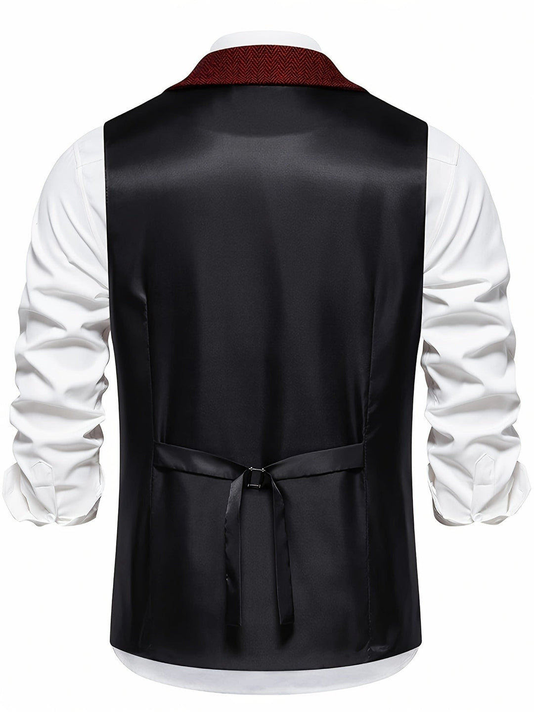 Brian Herringbone Single Breasted Vest