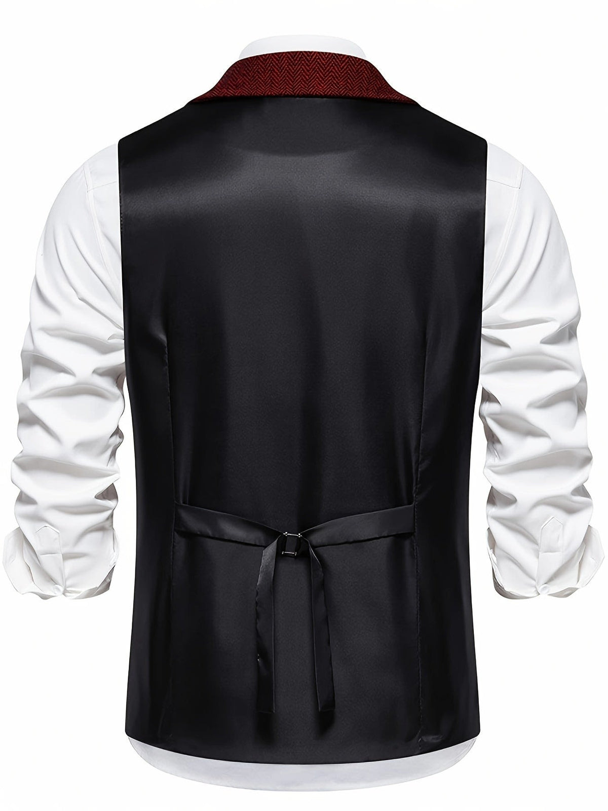 Brian Herringbone Single Breasted Vest_2