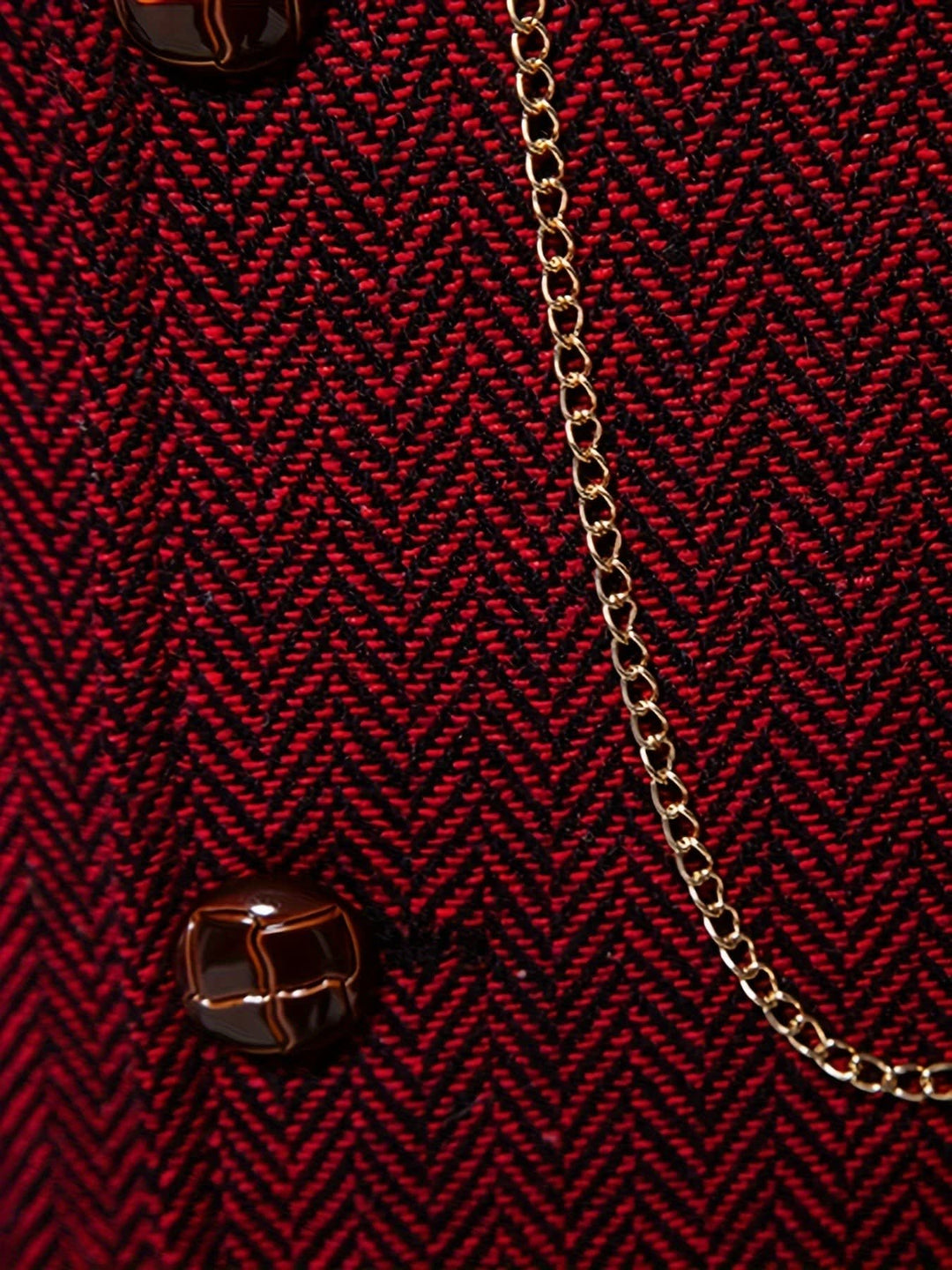 Brian Herringbone Single Breasted Vest
