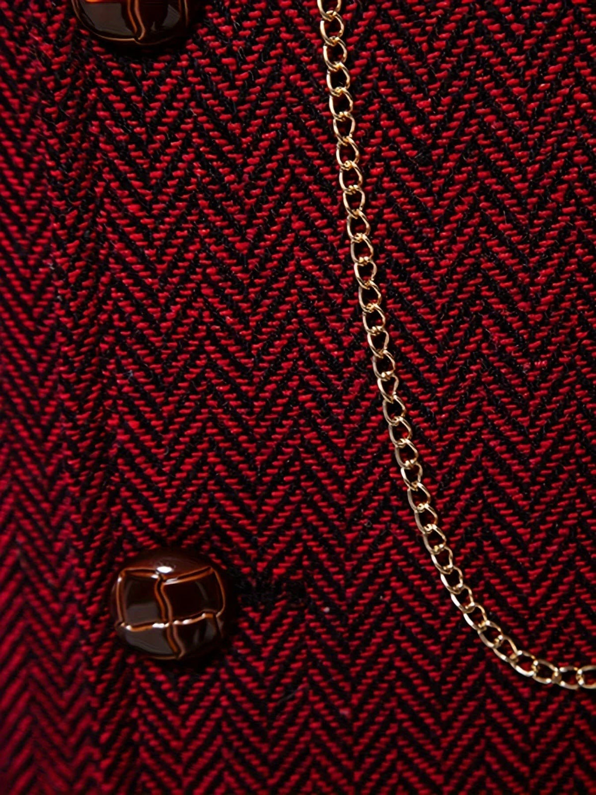 Brian Herringbone Single Breasted Vest_6
