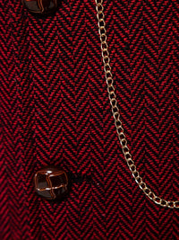Brian Herringbone Single Breasted Vest